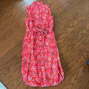 Ann Taylor sleeveless button up shirt dress